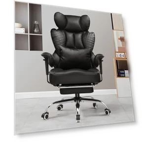 Игровое кресло для больших и высоких людей с подставкой для ног и эргономичной поясничной поддержкой — Геймерские кресла, GTRACING