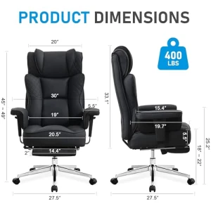 Эргономичное офисное кресло с откидывающейся спинкой и подставкой для ног — Умные кресла, OwgeinSet