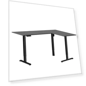 Угловой электрический стол для работы стоя — Офисная, VIVO