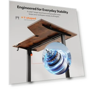 Электрический угловой стол для сидения и стояния — Крепления, Agilestic