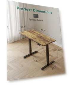 Электрический регулируемый стол для работы сидя и стоя — Крепления для мониторов, CubiCubi