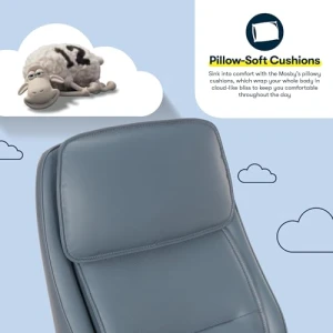 Эргономичное офисное кресло с высокой спинкой — Умные кресла, Serta