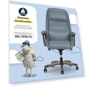 Эргономичное офисное кресло с высокой спинкой — Офисные кресла, Serta