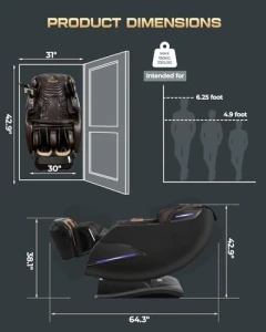 Массажное кресло с 4D технологией, нулевой гравитацией и подогревом — Массажные кресла, Armali