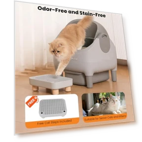 Автоматический лоток для кошачьего туалета с самоочисткой — Контейнеры для отходов, HALKYDY