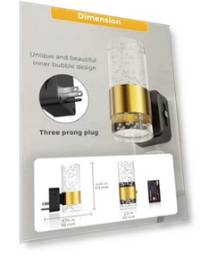 Ночной светильник с регулируемой яркостью и датчиком освещенности — Ночники, L LOHAS LED