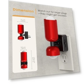 Ночной светильник с датчиком сумерек, регулируемой яркостью — Ночники, Briignite