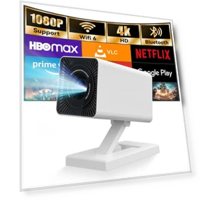 Мини-проектор с автоматической коррекцией трапеции и поддержкой 4K — Проекторы, Maypug