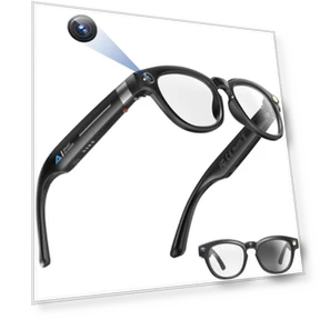 Умные очки с камерой 1080P HD, ИИ-переводом и Bluetooth-аудио — Очки и аксессуары, T.Chilyn