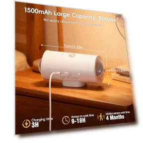 Беспроводной светильник для стены со светодиодами, пультом дистанционного управления, датчиком движения, переключением... — Настенные светильники, Hirzsjoy