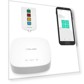 Умный пульт с 4 кнопками, до 8 функций, запуск Alexa и IFTTT, с хабом — Пульты и аксессуары, YoLink