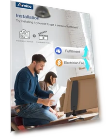 Потолочный вентилятор со светом — Потолочные вентиляторы и аксессуары, Amico