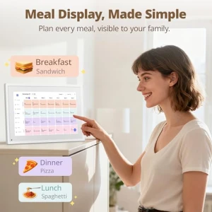 Цифровой календарь и планировщик для семьи с сенсорным экраном, Dragon Touch