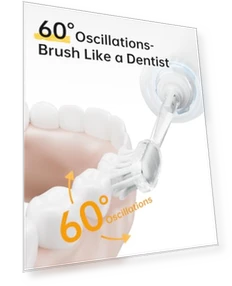 Электрическая зубная щетка с осцилляцией и вибрацией, для взрослых, с приложением, 2 насадками, водонепроницаемая IP68,... — Звуковые зубные щетки, Laifen