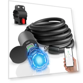 Велосипедный замок с отпечатком пальца — Тросики, Eseesmart