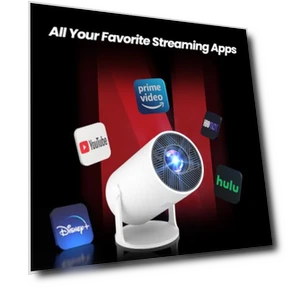 Мини-проектор с WiFi и Bluetooth, поддержкой 4K, портативный для улицы, с Android и встроенными приложениями — Проекторы, TryLand