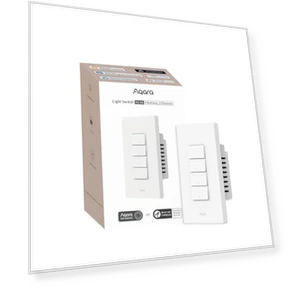 Умный выключатель света (2-в-1 с нейтралью, 4 кнопки, 3 канала) — Диммеры, Aqara