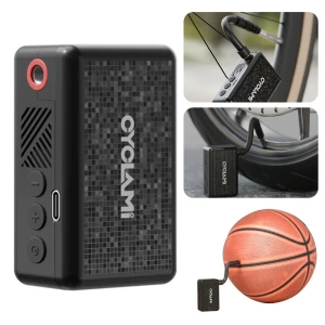 Мини-насос для велосипедных шин с интеллектуальной установкой давления, CYCLAMI