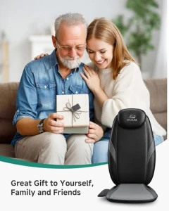 Массажная подушка для спины с шиацу и подогревом — Массажные кресла, Snailax