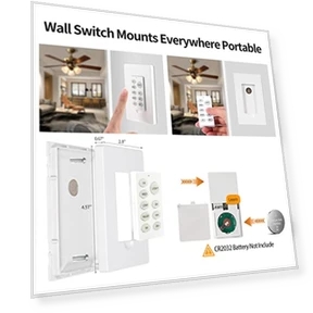 Универсальный комплект дистанционного управления потолочным вентилятором с Wi-Fi — Потолочные вентиляторы и аксессуары, Humpptom