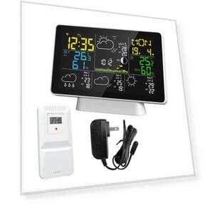 Умная метеостанция с цветным экраном — Комнатные термометры, TOMTOP JMS