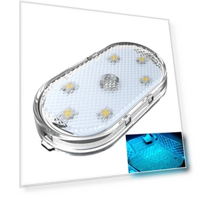 Автомобильный потолочный светильник с сенсорным управлением и зарядкой через USB — Подсветка, TOMTOP JMS