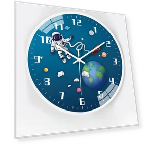 Креативные космические автоматические часы-радио с таймером — Часы, Window glass film