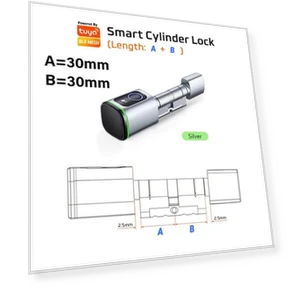 Умный цилиндровый замок с отпечатком пальца — Задвижки, Super Dream Home