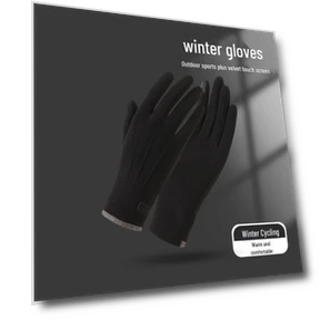 Зимние теплые перчатки для велоспорта с сенсорным экраном унисекс — Перчатки и варежки, Warm Land