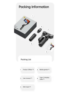 3-осевой ручной стабилизатор-подвес для мобильного телефона, TrendVibeCN