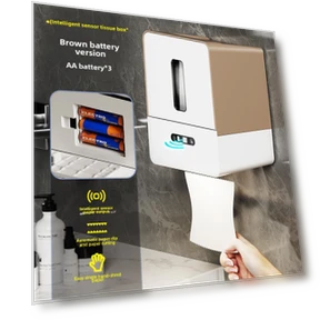 Умный настенный автоматический диспенсер для туалетной бумаги — Держатели для туалетной бумаги, Golden Fern