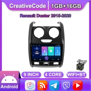Автомобильный радиоприемник с Android и CarPlay для Renault Duster 2015-2020 — Автомагнитолы, CreativeCode