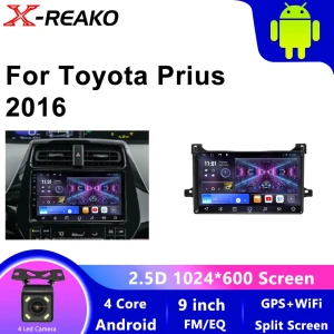 Автомобильный радиоприемник с Android 12 и Carplay Auto для Toyota Prius XW50 — Автомагнитолы, Reakosound
