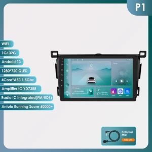 Автомобильный радиоприемник с 9-дюймовым дисплеем, 4G, CarPlay и Android — Автомагнитолы, Hizpo