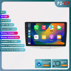 Автомобильное радио с Android 13, навигацией GPS и Carplay — Автомагнитолы, Hizpo