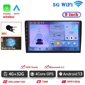 Автомобильный мультимедийный плеер с GPS и беспроводным CarPlay — Автомагнитолы, ZoomSpark