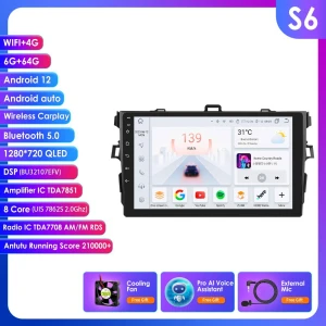 Автомагнитола с Android Auto и CarPlay для Toyota Corolla 2007-2011 — Автомагнитолы, Hizpo