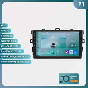 Автомагнитола с Android Auto и CarPlay для Toyota Corolla 2007-2011 — Автомагнитолы, Hizpo