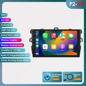 Автомагнитола с Android Auto и CarPlay для Toyota Corolla 2007-2011 — Автомагнитолы, Hizpo