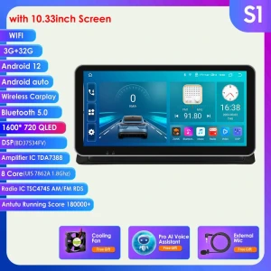 Автомобильная магнитола с Android 12, GPS, CarPlay и 4G-LTE — Автомагнитолы, Hizpo