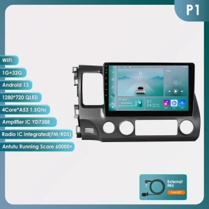 Автомагнитола мультимедиа с видеоплеером, беспроводным CarPlay, GPS-навигацией и 360-градусной камерой — Автомагнитолы, OSSURET