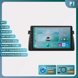 Автомобильное радио с Android для BMW E46 M3 1999-2006 — Автомагнитолы, OSSURET