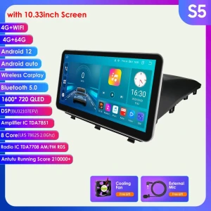 Автомобильный радиоприемник с Android, GPS, Carplay, 4G, 8 ядер, 64 ГБ — Автомагнитолы, Hizpo