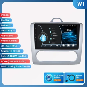 Автомагнитола Android для Ford Focus 2 2004-2011 — Автомагнитолы, Hizpo