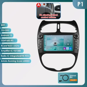 Интеллектуальная автомагнитола для Peugeot 206, 206CC, 206SW 2000-2008 — Автомагнитолы, OSSURET