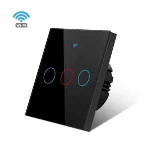 Умный выключатель, стеклянный сенсорный, 3-клавишный — Умные выключатели, Tuya