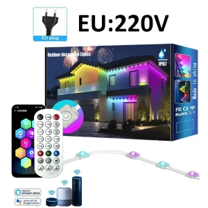 Умные гирлянды RGBIC с управлением через Wi-Fi и Bluetooth — Светодиодные ленты, Your Department Home