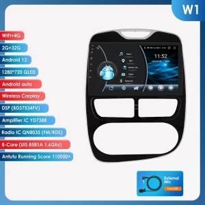 Беспроводная автомагнитола с Android и CarPlay для Renault Clio 4 (2012-2016) — Автомагнитолы, Hizpo