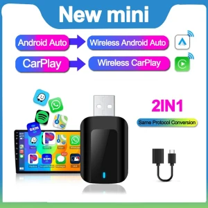 Беспроводной адаптер CarPlay и Android Auto 2-в-1 — Автомагнитолы, Auto Accessories Home