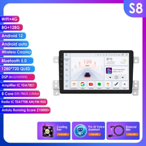 Автомагнитола с Android, экраном 1280x720, CarPlay и навигацией — Автомагнитолы, Hizpo